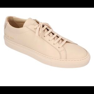 Common Projects Original Achilles Low Leather Sneaker Nude, Italy size 37